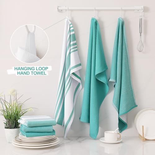 Homaxy Cotton 380 GSM Premium Kitchen Towels, 6 Pack - Image 3