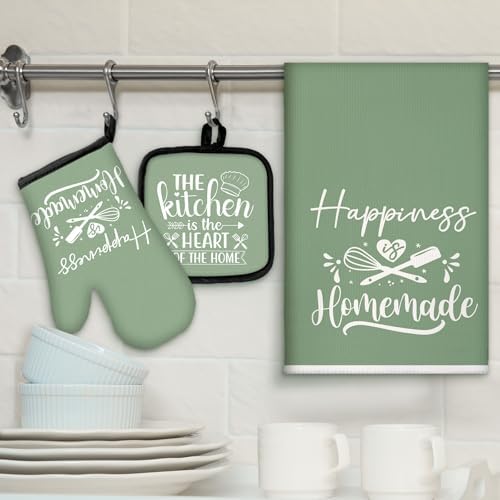 Sratte 6 Pcs Kitchen Decor Accessories Set, Sage Green - Image 2