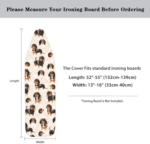 GLENLCWE Cute Dachshund Ironing Board Cover - Image 5