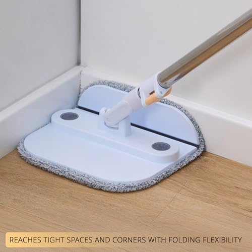 True & Tidy TrueClean Spin Mop 2.0 w/Detachable Bucket & Foldable Mop Head - Image 4