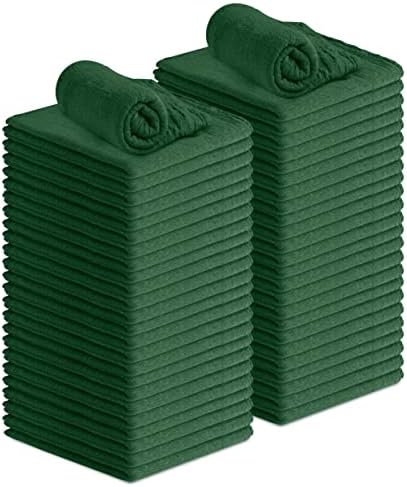 Avalon Towels Cotton Shop Rags – Size 12x14 Inches Cleaning Rags – Absorbent by AvalonTowels