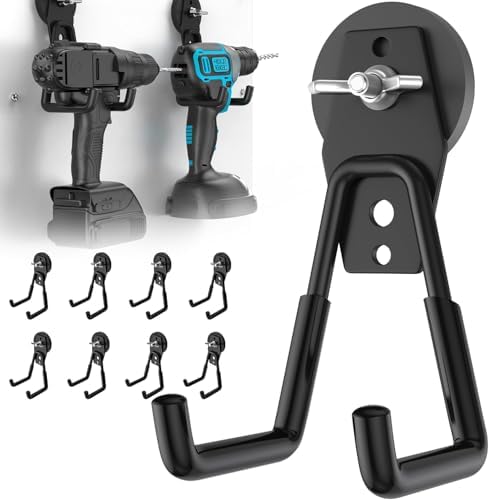 8Pcs Large Magnetic Hooks Heavy Duty, Strong Magnet Storage Hooks by AIYOTAR