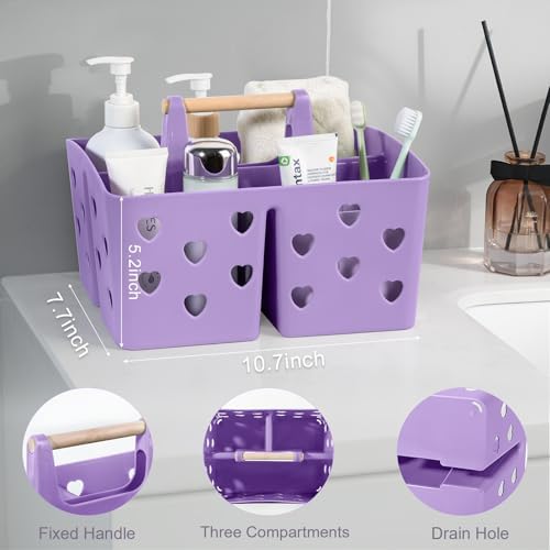 Portable Shower Caddy Plastic Shower Basket Organizer - Image 3
