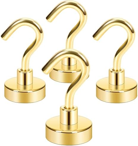 Neosmuk Magnetic Hooks for Cruise Cabins, 40lb Heavy Duty, 4 Pack by Neosmuk
