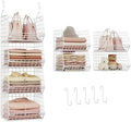 4 Tier Closet Hanging Organizer Foldable Dorm Closet Organizer White by X-cosrack