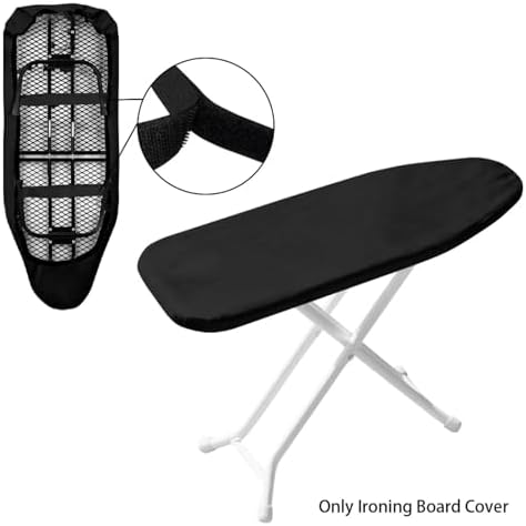 Black Mini Ironing Board Cover Washable Iron Heat Shield - Image 4