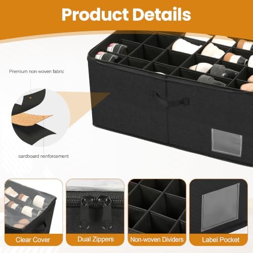 Shoe Organizer for Closet, Foldable Box - Image 4