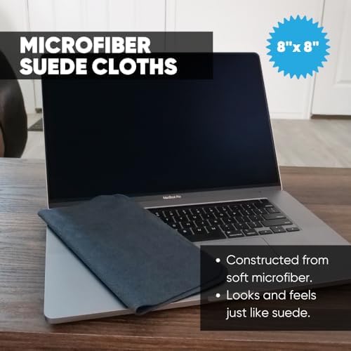 Premium Lens Screen Cleaning Cloth by Microfiber Wholesale | Gray | 8”x8” | - Image 2