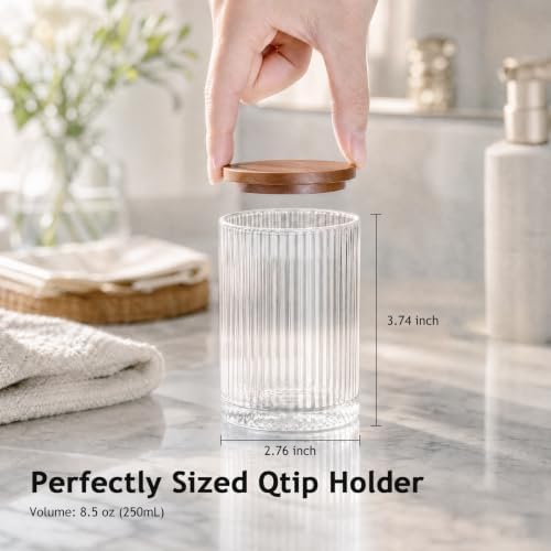 SheeChung 2 Pack Glass Apothecary Jar - Image 3