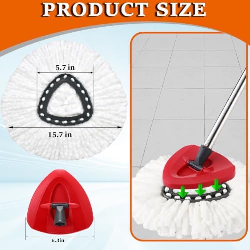 7+1 Spin Mop Heads Replacement Refill - Image 6