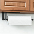 Paper Towel Holder Under Cabinet, Upgraded Dual-Rod Adhesive Paper Towel Holder by STWWO