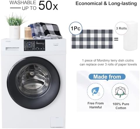 Mordimy Cotton Weave Kitchen Towels, 4 Pack - Image 5