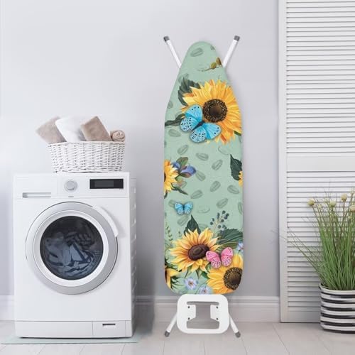 GLENLCWE Sunflower Butterfly Ironing Board Cover and Pad Full Size Scorch - Image 3