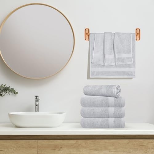 GLAMBURG Ultra Soft 6-Piece Hand Towel Set 16x28-100% Ringspun Cotton - Image 4