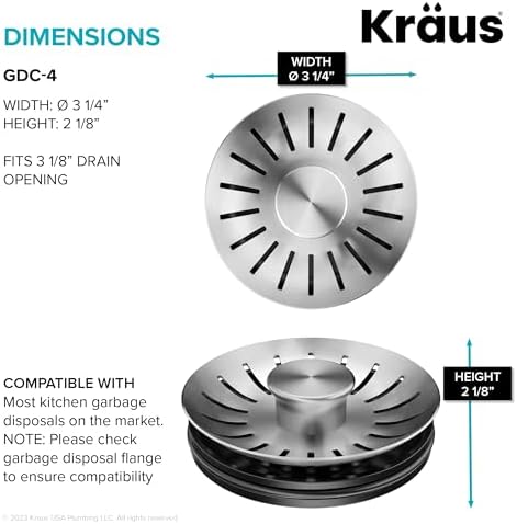 KRAUS GDC-4 Garbage Disposal Strainer and Stopper - Image 3