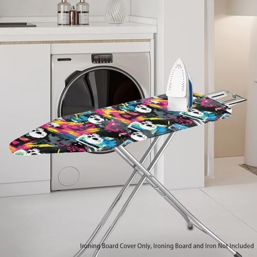 Sugar Skull Ironing Board Cover Stain Resistant Abstract Graffiti Painting Iron - Image 2