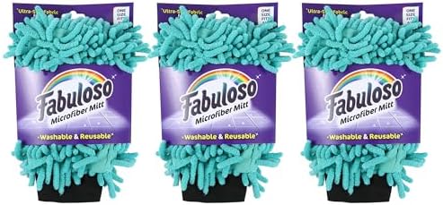 Fabuloso Microfiber Cleaning Mitt Glove, One Size by Fabuloso