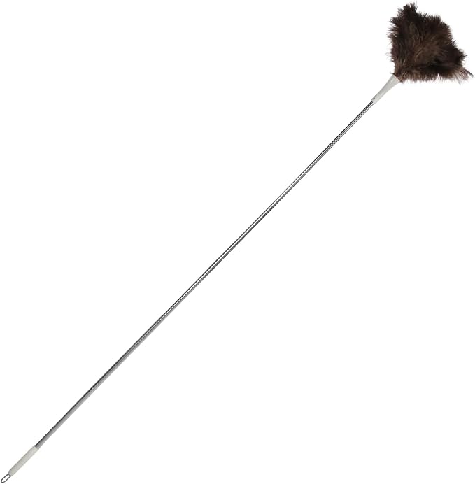 Ostrich Feather Duster Pole 28 to 72 Inch, Extendable Feather Duster Used - Image 8