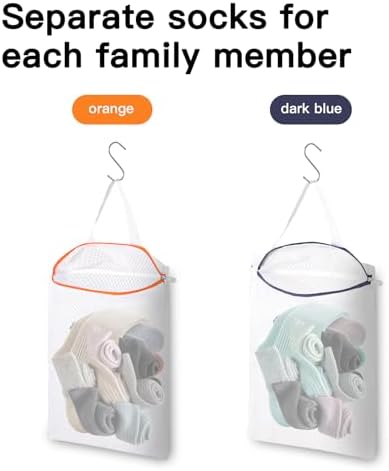 2-Pack Hanging Mesh Laundry Bags - Image 3