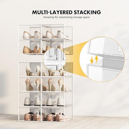 SEE SPRING XX-Large Shoe Storage Box Fit Size 14, Space Saving Sneaker Shoe - Image 4
