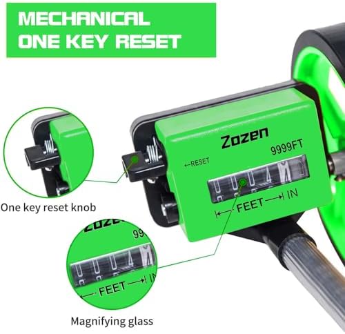 Zozen 6-Inch Measuring Wheel in Feet and Inches, Telescopic Handle - Image 3