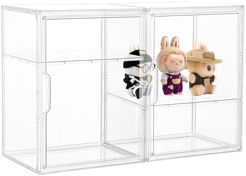 LXLXXL 2 Tier Stackable Acrylic Display Case by LXLXXL