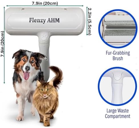 Pet Hair Remover Tool, Reusable Lint Roller Brush - Image 4