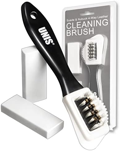 Suede & Nubuck Leather 4 Way Cleaning Caring Brush Shoe & Boots Cleaner by UNIS
