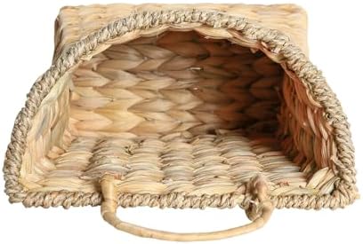 Woven Hanging Wall Basket, Rattan Wall Basket Planter, Front Door Hanger Basket - Image 7