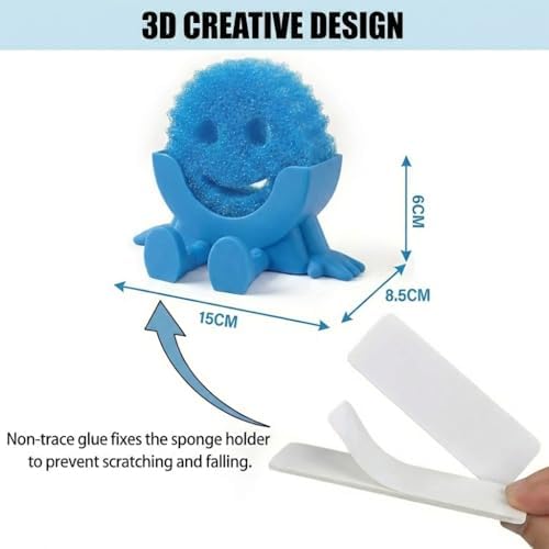 Creative Drainage Sponge Holder: Traceless Glue, 3D Printed Funny Kitchen Sink - Image 3
