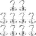Heavy Duty Magnetic Hook 180lb, 10 Pack Strong Neodymium Hooks by Unknown