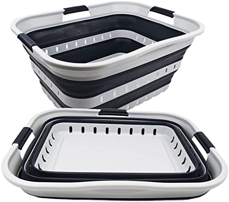 SAMMART 42L Collapsible Plastic Laundry Basket - Image 2