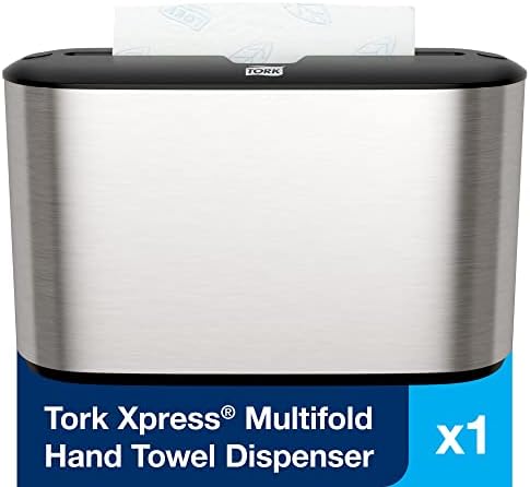 Tork Xpress Stainless Steel Paper Towel Dispenser, Compact Design - Image 2