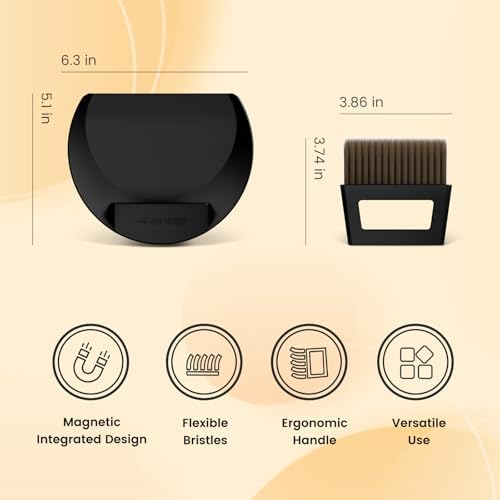 MHW-3BOMBER Small Coffee Brush, Hand Broom and Dustpan Set, Magnetic Small - Image 2