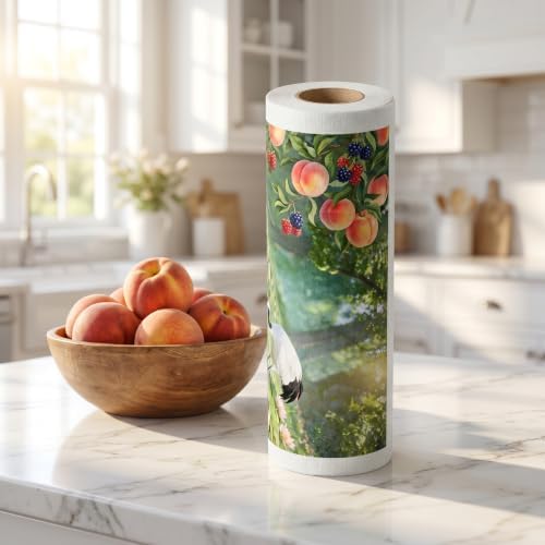 Printed Kitchen Cleaning Cloth Roll, Thick Absorbent Hand-Tear Lazy Cloth - Image 4