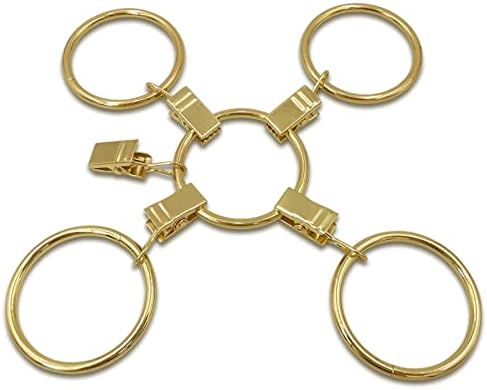 LLPJS 20 Pack Metal Curtain Rings - Image 5