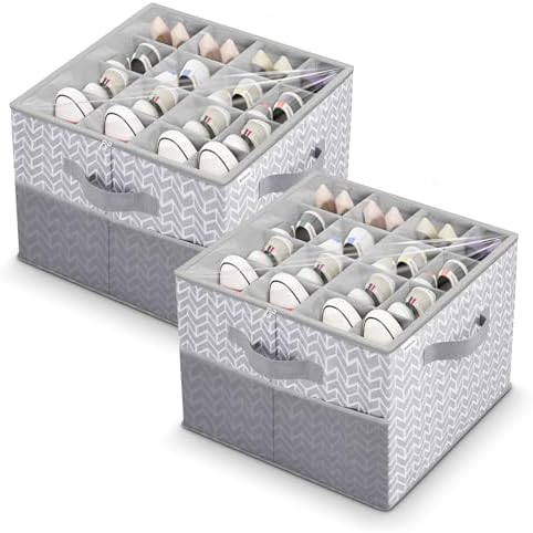 ALCOVA 2-Pack Shoe Organizer for Closet, Holds 32 Pairs by ALCOVA