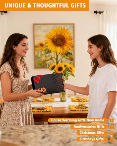 Sunflower Paper Towel Holder, Farmhouse Kitchen Countertop Decor - Image 6