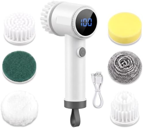 Cordless Spin Scrubber, IPX7 Electric Cleaning Brush by Unknown