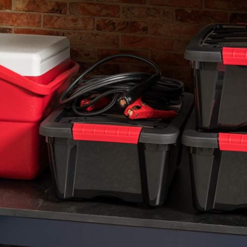 IRIS USA 6-Pack 13 Quart Storage Bins - Image 4