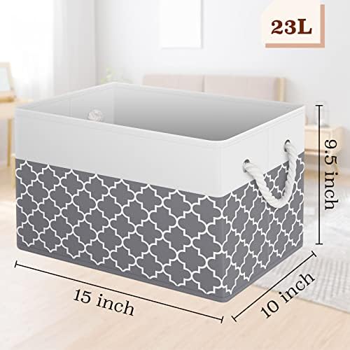 Fab totes Storage Bins 4-Pack, Foldable Storage Baskets - Image 2