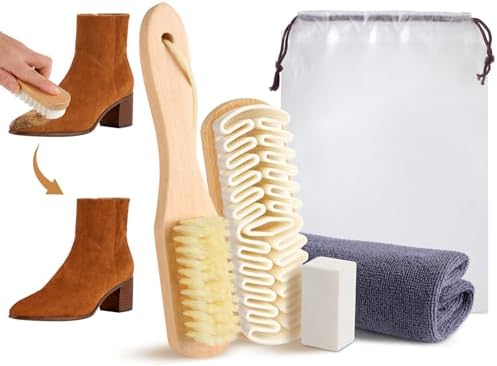 5Pcs Suede Eraser for Shoes, Suede Eraser and Brush, Suede Cleaning Kit by SENXOVE
