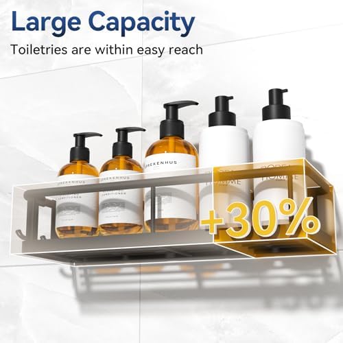 YASONIC Shower Caddy Adhesive, Rustproof Shower Organizer - Image 4