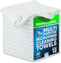 MW Pro Microfiber Cleaning Cloth | White | Size 16" x 16" | All Purpose by MicrofiberWholesale
