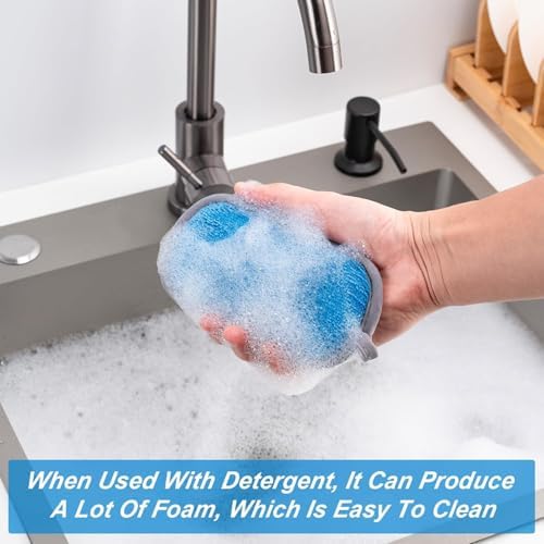 Non Scratch Scrub Sponge-6pack, Dual-Sided Sponges Kitchen - Image 5