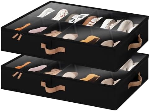 StorageWorks 2-Pack 24-Pair Underbed Shoe Organizer by StorageWorks