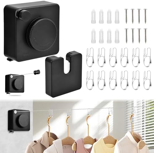 15.7Ft Retractable Clothesline Indoor, Non-Sagging Outdoor Clothesline - Image 2