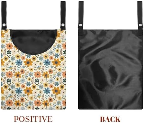 Floral Print Clothespin Bag Laundry Hanging Storage Organizer - Image 7