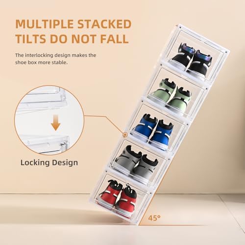 Shoe Organizer, Thicken & Sturdy Shoe Boxes - Image 5