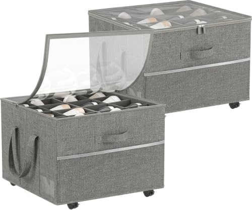 2Pack Shoe Organizer for Closet, Shoe Storage by ZenStorage